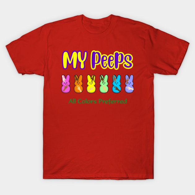 My Peeps Easter T-Shirt,Kids Bunny Unity T-Shirt by SidneyTees